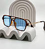Трендові сонцезахисні окуляри з блакитним склом та леопардовою оправою. Bianka, фото 3