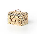 Конструктор Robotime 3D пазл дерев'яний Сейф для зберігання ROKR Storage Box LG845, фото 2