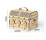 Конструктор Robotime 3D пазл дерев'яний Сейф для зберігання ROKR Storage Box LG845, фото 4