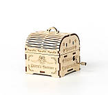 Конструктор Robotime 3D пазл дерев'яний Сейф для зберігання ROKR Storage Box LG845, фото 5