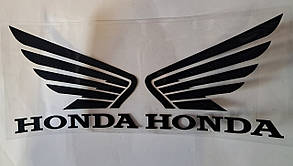 Наклейки Honda колір чорний глянець 2 штуки