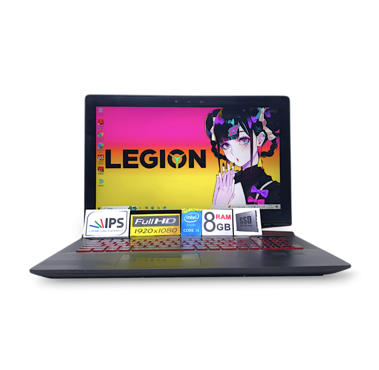 Ноутбук Lenovo Ideapad Y700 15.6 FHD IPS i5-6300HQ Ram 8GB SSD128GB+1TB HDD Nvidia GTX 960M 4GB