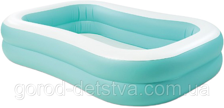 Дитячий надувний басейн Intex 57181NP Aqua Swim Center 600 л розмір 229х147х46 см
