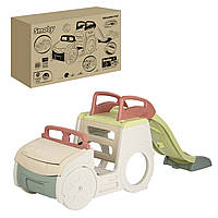 Ігровий центр Smoby Life "Автомобіль мандрівника", з гіркою та пісочницею (7600840207)