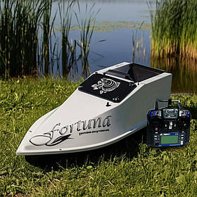 Кораблик для підгодовування Фортуна (акумулятор 27000 mAh) Білий. Рибальський електронний катер