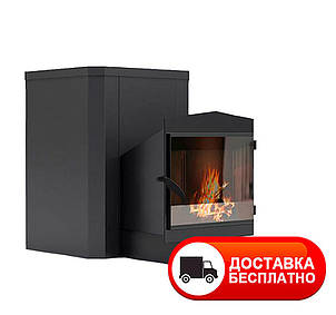 Піч для сауни Vesuvi класик 30 м³ зі склом 400*400 та виносом, фото 1