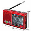 Портативна стовпчик радіо MP3 USB Golon RX-6622. Колір: червоний, фото 4