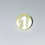 Гудзик перламутровий плаский на ніжці світло-салатовий 12мм, фото 2