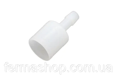 Перехідник з круглої труби 25 мм на шланг 10 мм для напувалок ніпельних, фото 1