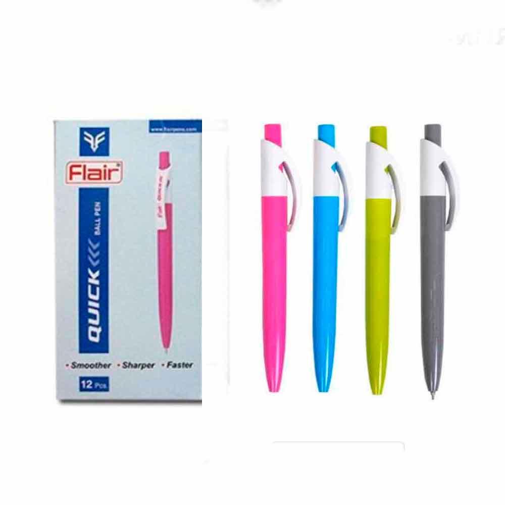 Ручка Ezee click jumbo flair упаковка 12 шт товщина 0.7 мм пластиковий корпус, фото 1
