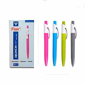 Ручка Ezee click jumbo flair  упаковка 12 шт товщина 0.7 мм  пластиковий корпус