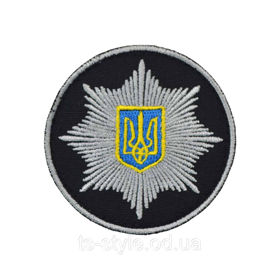 Кокарда Національна поліція України тип 1