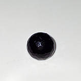 Гудзик глянцевий напівсфера гранений на ніжці чорний13мм, фото 2
