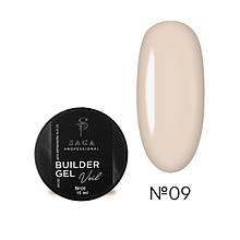 SAGA BUILDER GEL VEIL №09, 15 ML