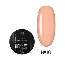 SAGA BUILDER GEL VEIL №10, 15 ML
