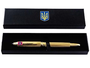 Ручка кулькова TENSO з емблемою "Служба безпеки України" у стильному дизайні та подарунковому футлярі