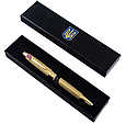 Ручка кулькова TENSO з емблемою "Служба безпеки України" у стильному дизайні та подарунковому футлярі, фото 2