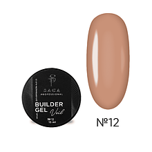 SAGA BUILDER GEL VEIL №12, 15 ML