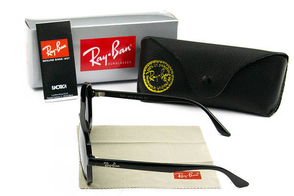 Сонцезахисні окуляри RAY BAN поляризаційні UV400 (арт. RB4376) черный глянець, фото 4