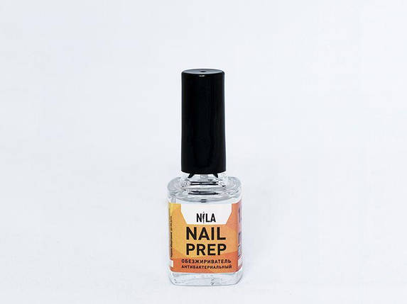 Nila Nail Prep Знежирювач з антибактеральним ефектом, скло+пензлик, 10мл, фото 1