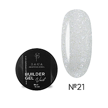 SAGA BUILDER GEL VEIL №21, 15 ML
