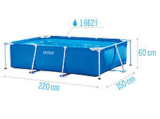 Басейн каркасний Intex 28270 розмір 220x150x60см, об'єм 1662л, фото 3