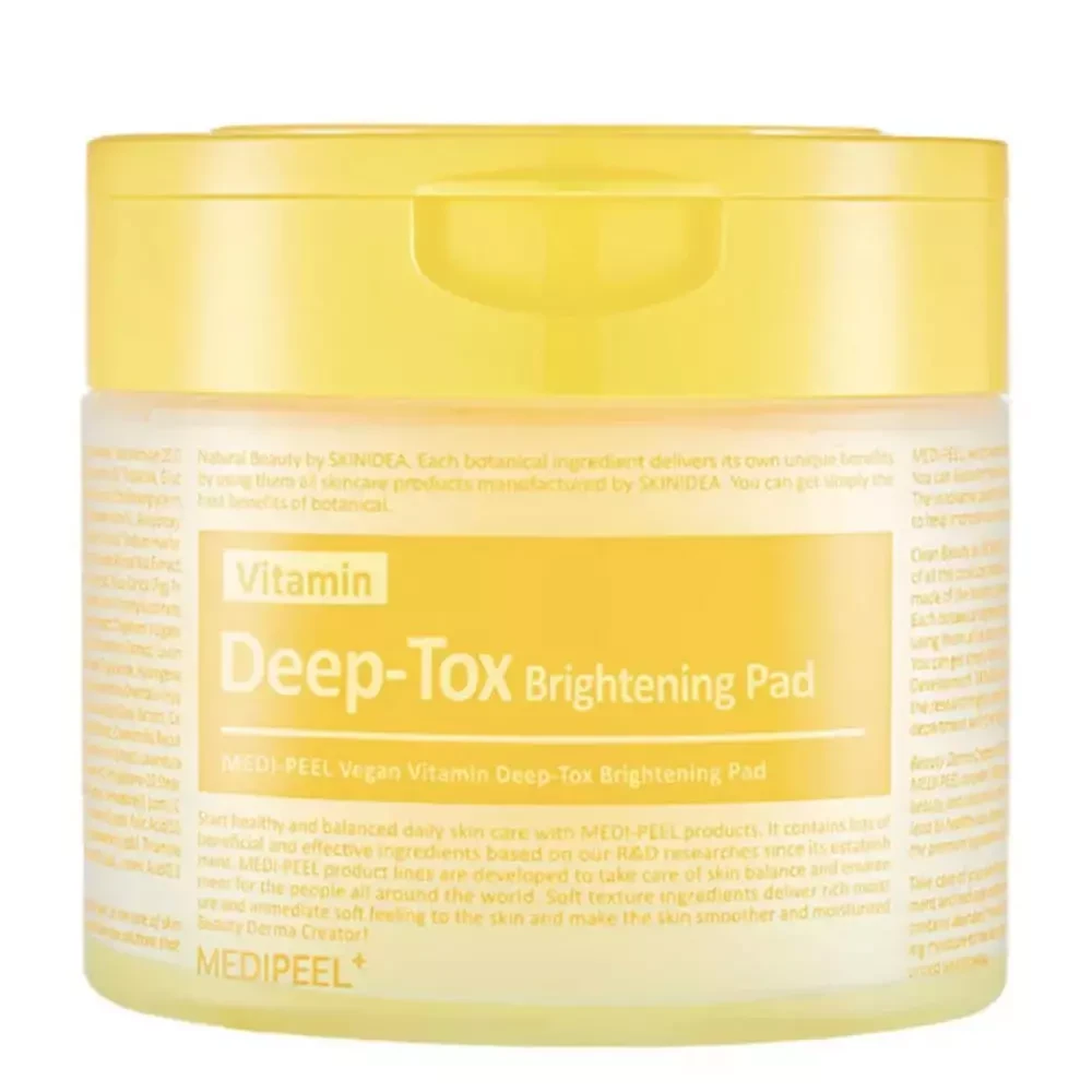 Освітлюючі вітамінні педи для обличчя Medi-Peel Vegan Vitamin Deep-Tox Brightening Pad, 70 шт (821147)