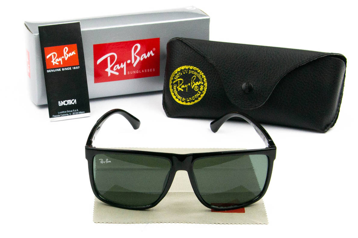 Сонцезахисні окуляри RAY BAN UV400 (арт. B2148) черный глянець, фото 1