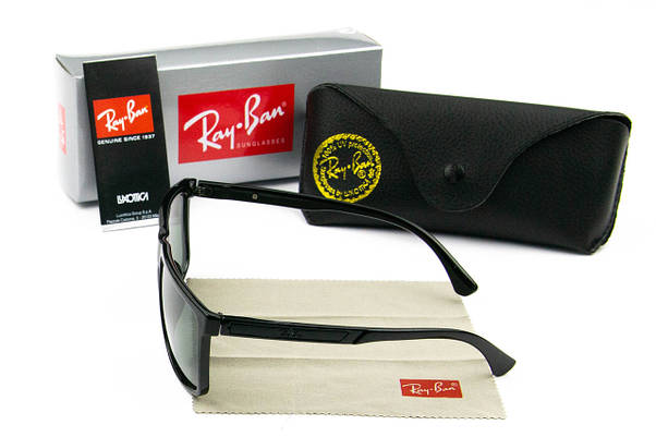 Сонцезахисні окуляри RAY BAN UV400 (арт. B2148) черный глянець, фото 4