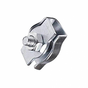 Затискач на трос плоский одинарний Simplex Apro №8