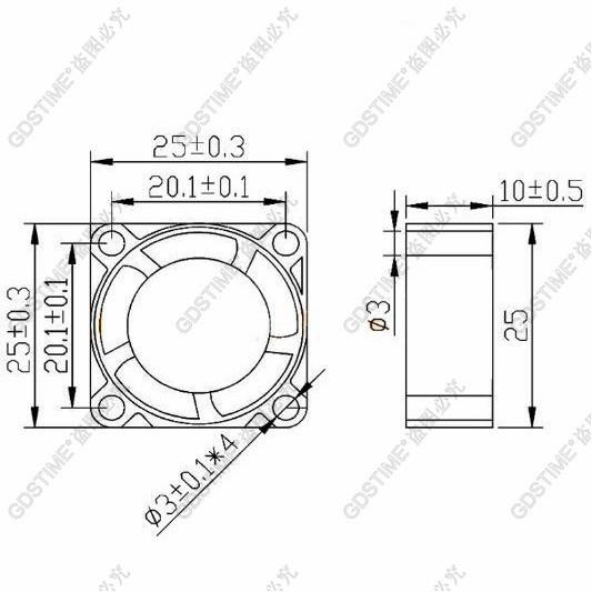 Вентилятор GDSTIME AFB02512HHA 12V
