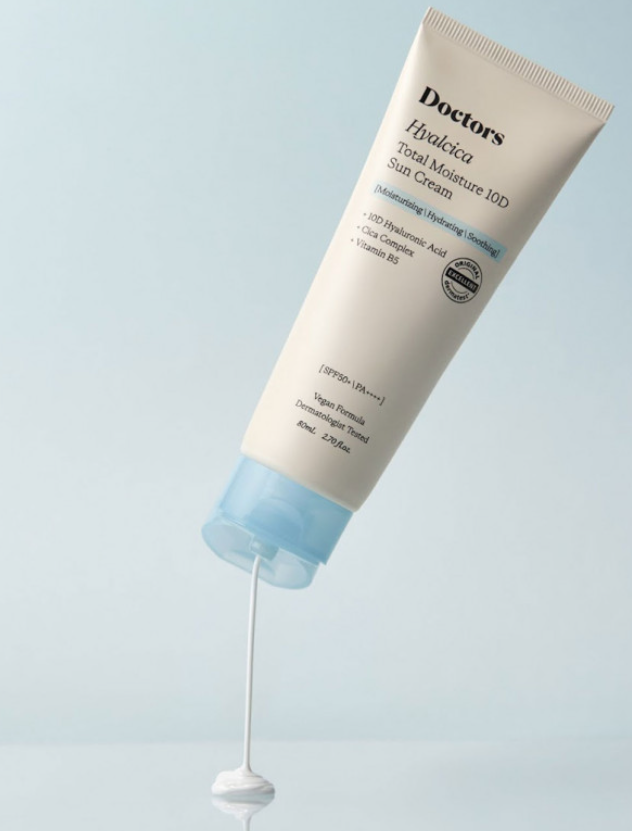 Сонцезахисний крем з 10 формами гіалуронової кислоти Doctors Hyalcica Total Moisture 10D Sun Cream