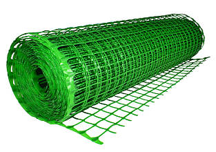 Сітка 45*45 1.0х20 м  пластикова Клевер (зелена) квадрат із запаяним краєм