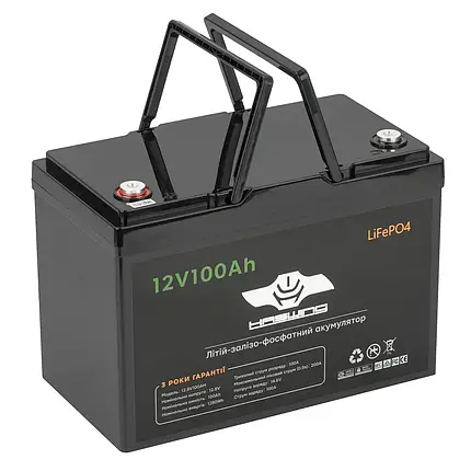Літій-ферумний акумулятор Haswing LiFeP0-4 12.8 V 100 Ah, фото 1