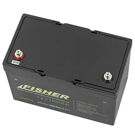 Літій-ферумний акумулятор Fisher LiFeP0-4 12.8 V 100 Ah, фото 4
