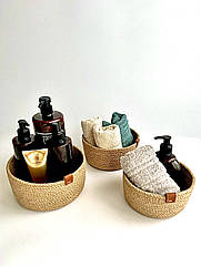 Набір плетених кошиків 3 шт. для організації зберігання