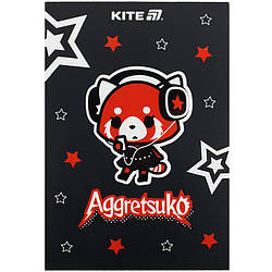 Блокнот-планшет Kite Aggretsuko A5, 50 аркушів, клітинка AR25-194