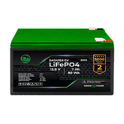 Акумулятор GV LiFePO4 12,8V - 7Ah (90Wh)