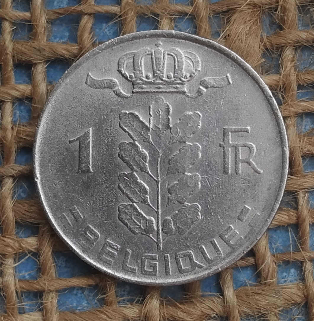 1 франк 1975 року. Бельгiя