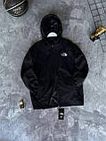Чоловіча куртка вітровка The North Face M2372 чорна, фото 8