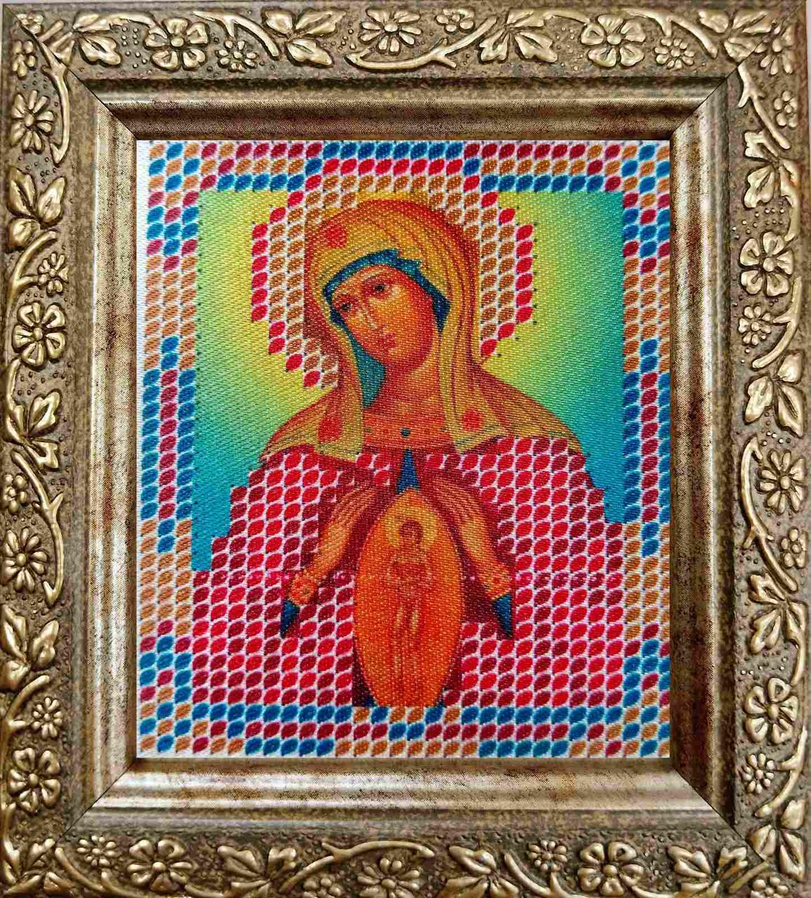 Набір для вишивання бісером ArtWork ікона Богородиці “Помічниця в пологах” НВТ 7007 6х7см з рамкою в комплекті