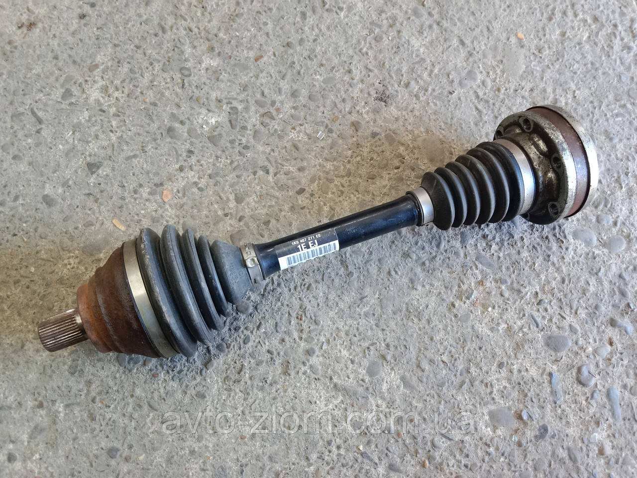 Напіввісь ліва Volkswagen Passat B6, B7. Пасат Б6, Б7 1.8 – 2.0. 1K0407271EE.