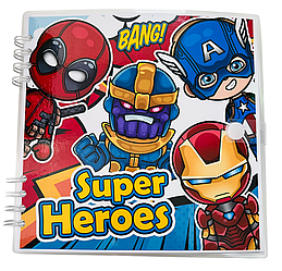 Розвиваюча книжка альбом липучки TOCA BOCA Super Heroes ТОКА БОКА Супергерої