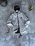 Чоловіча куртка вітровка The North Face M2370 сіра, фото 8