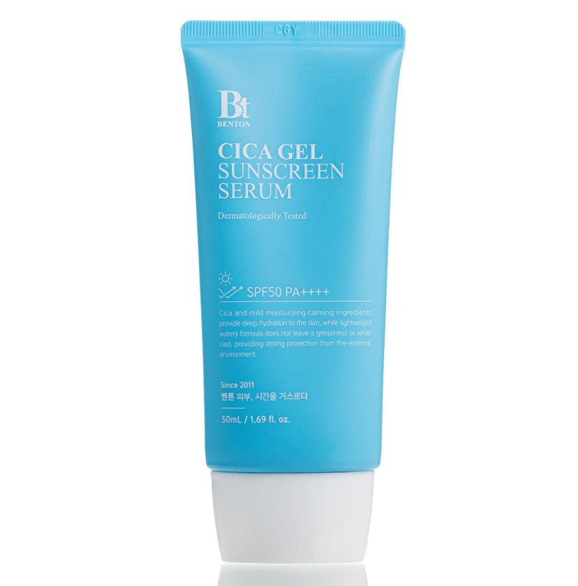 Зволожувальна сонцезахисна крем-сироватка з центелою Benton CICA Gel Sunscreen Serum SPF50/PA++++ 50 мл