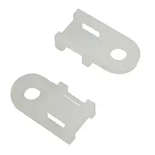 Майданчик для стягування під дюбель 4.9х20х10мм, білий, 100 шт.