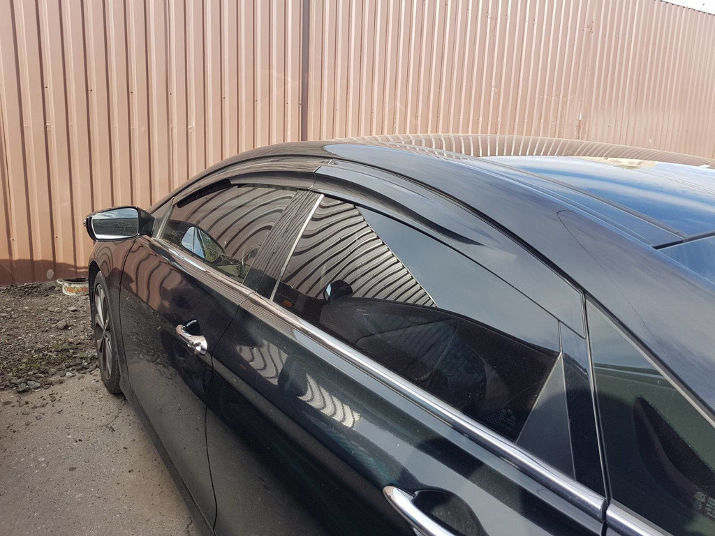 Вітровики (4 шт., Sunplex Sport) для Hyundai Sonata YF 2010-2014 рр, фото 1