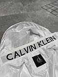 Чоловіча куртка вітровка CALVIN KLEIN M2368 біла, фото 7