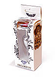 Металева срібляста анальна пробка з кристалом Jewellery Silver Plug Pink, фото 8