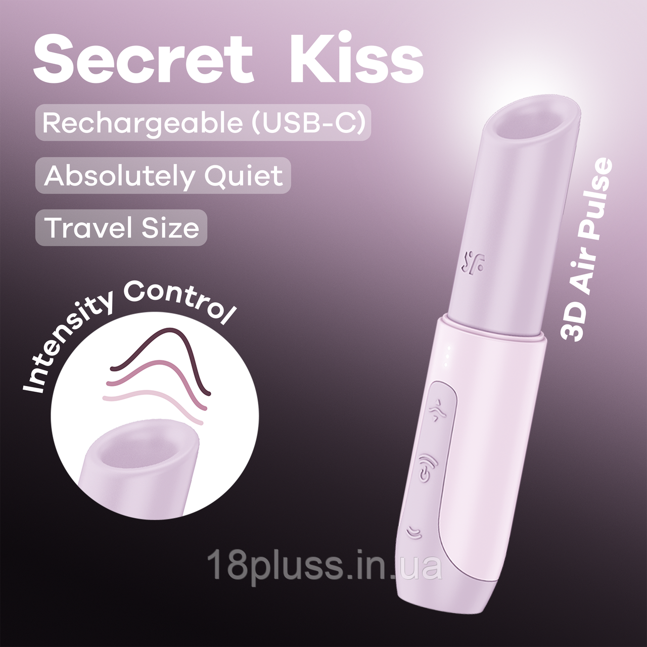 Кліторальний вібростимулятор з повітряними імпульсами Satisfyer Secret Kiss, фото 1
